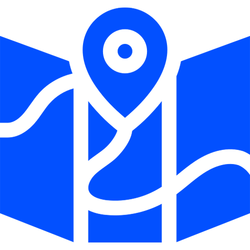 06 A blue map with a green background