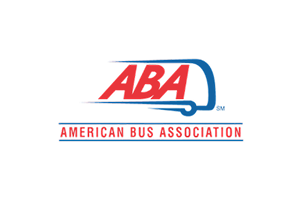 A logo of the american bus association.